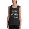 The road to success is dotted with many tempting parking spaces. - Will Rogers - Women's Flowy Muscle Tank Motivational quotes 7831507