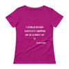 I could either watch it happen or be a part of it - Elon Musk - Ladies Sheer Scoopneck T-Shirt Motivational quotes 7821796