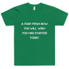 A year from now you will wish you had started today. - Unisex Short Sleeve T-Shirt Motivational quotes 7813822