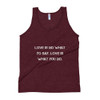Love is no what yo say. Love is what you do. - Unisex Soft Tri-Blend Tank Motivational quotes 7825137