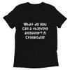 What do you call a thieving alligator? A Crookodile - Unisex Triblend Short Sleeve T-Shirt Funny quotes 7826799