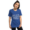 What do you call a thieving alligator? A Crookodile - Unisex Triblend Short Sleeve T-Shirt Funny quotes 7826799