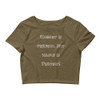 Nobody is perfect. My name is Perfect! - Women's Crop Tee Funny quotes 7827356