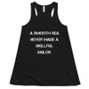 A smooth sea never made a skillful sailor. - Women's Flowy Racerback Tank Motivational quotes 7828743