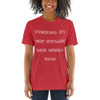 Overpack. It's why suitcases have wheels now. - Unisex Triblend Short Sleeve T-Shirt Funny quotes 7826117