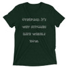 Overpack. It's why suitcases have wheels now. - Unisex Triblend Short Sleeve T-Shirt Funny quotes 7826117