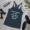 Don't be pushed by your problems. Be led by your dreams. - Ladies Triblend Racerback Tank Motivational quotes 7826800