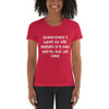 Sometimes I have to tell myself it's not worth the jail time. - Ladies' The Boyfriend Tee Funny quotes 7822623