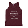 Tough times never last, but tough people do. - Robert H. Schuller - Unisex Soft Tri-Blend Tank Motivational quotes 7824765