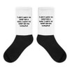 I don't want to sleep like a baby. I want to sleep like my husband! - Black Foot Socks Funny quotes 7827034