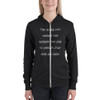 The more you weight the harder you are to kidnap. Stay safe eat cake. - Unisex Triblend Lightweight Zip Hoodie Funny quotes 7832415