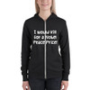 I would kill for a Nobel Peace Price! - Unisex Triblend Lightweight Zip Hoodie Funny quotes 7831934