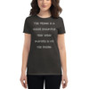 The fridge is a clear example that what matters is on the inside. - Ladies Ringspun Fashion Fit T-Shirt Funny quotes 7822067