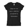What do you call a thieving alligator? A Crookodile - Girl's The Princess Tee Funny quotes 7823017