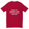 Brains are awesome. I wish everybody would have one! - Fitted Long Sleeve Crew Funny quotes 7821514