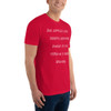 An apple a day keeps anyone away if you throw it hard enough. - Fitted Long Sleeve Crew Funny quotes 7821710
