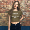 The direction is more important than speed. - Women's Crop Tee Motivational quotes 7827411