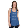 I may look calm, but in my mind, I have killed you three times. - Ladies Triblend Racerback Tank Funny quotes 7826139