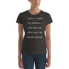 I hate it when I'm singing a song and the artist gets the words wrong. - Ladies Ringspun Fashion Fit T-Shirt Funny quotes 7823056