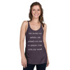 The more you weight, the harder you are to kidnap. Stay safe, eat cake! - Ladies Triblend Racerback Tank Funny quotes 7825678
