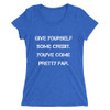 Give yourself some credit. You've come pretty far. - Ladies' Triblend Short Sleeve T-Shirt Motivational quotes 7826912