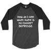 How do I feel when there is no Coffee? DEPRESSO. - Poly-Cotton 3/4 Sleeve Raglan Shirt Funny quotes 7826403