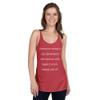 Common sense is like deodorant. The people who need it most never use it! - Ladies Triblend Racerback Tank Funny quotes 7825847