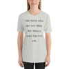 The truth will set you free. But first, it will piss you off. - Unisex Short Sleeve Jersey T-Shirt Funny quotes 7825629