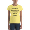 Nothing is impossible. The world itself says I'm possible. - Ladies Ringspun Fashion Fit T-Shirt Motivational quotes 7816367