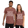 The more you weight, the harder you are to kidnap. Stay safe, eat cake! - Unisex Triblend Short Sleeve T-Shirt Funny quotes 7825785