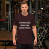 Storms make trees take deeper roots. - Unisex Short Sleeve Jersey T-Shirt Motivational quotes 7815702