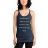 Sometimes I have to tell myself it's not worth the jail time. - Ladies Triblend Racerback Tank Funny quotes 7826148