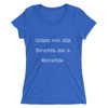 When you are Downie, eat a brownie. - Ladies' Triblend Short Sleeve T-Shirt Funny quotes 7826140
