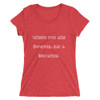 When you are Downie, eat a brownie. - Ladies' Triblend Short Sleeve T-Shirt Funny quotes 7826140