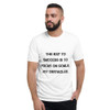 The key to success is to focus on goals, not obstacles. - Lightweight Fashion Short Sleeve T-Shirt Motivational quotes 7814386
