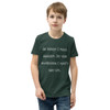 At night I fall asleep. In the morning I can't get up. - Youth Short Sleeve Tee Funny quotes 7834646