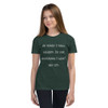 At night I fall asleep. In the morning I can't get up. - Youth Short Sleeve Tee Funny quotes 7834646