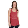 He who laughs last didn't get the joke - Charles de Gaulle - Ladies Triblend Racerback Tank Funny quotes 7832865