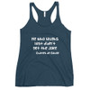 He who laughs last didn't get the joke - Charles de Gaulle - Ladies Triblend Racerback Tank Funny quotes 7832865