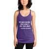 He who laughs last didn't get the joke - Charles de Gaulle - Ladies Triblend Racerback Tank Funny quotes 7832865