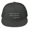 He who laughs last didn't get the joke - Charles de Gaulle - Cotton Twill Flat Visor Mesh Snapback Funny quotes 7835045