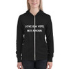 Love is a verb, not a noun. - Unisex Triblend Lightweight Zip Hoodie Motivational quotes 7833107