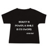 Beauty is power; a smile is its sword. - John Ray - Baby Short Sleeve Tee Motivational quotes 7833767