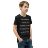 The more you weight, the harder you are to kidnap. Stay safe, eat cake! - Youth Short Sleeve Tee Funny quotes 7834193