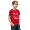 Folks, I don't trust children. They're here to replace us. - Stephen Colbert - Youth Short Sleeve Tee Funny quotes 7834970