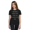 tried being normal once. Worst two minutes of my life. - Youth Short Sleeve Tee Funny quotes 7834374