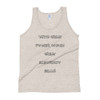 With great power comes great electricity bills! - Unisex Soft Tri-Blend Tank Funny quotes 7832750