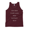 With great power comes great electricity bills! - Unisex Soft Tri-Blend Tank Funny quotes 7832750