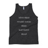 With great power comes great electricity bills! - Unisex Soft Tri-Blend Tank Funny quotes 7832750