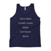 With great power comes great electricity bills! - Unisex Soft Tri-Blend Tank Funny quotes 7832750